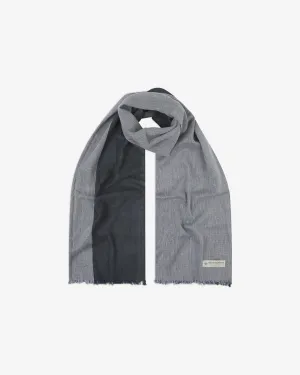Cotton Scarf in Black & Grey - The Scott