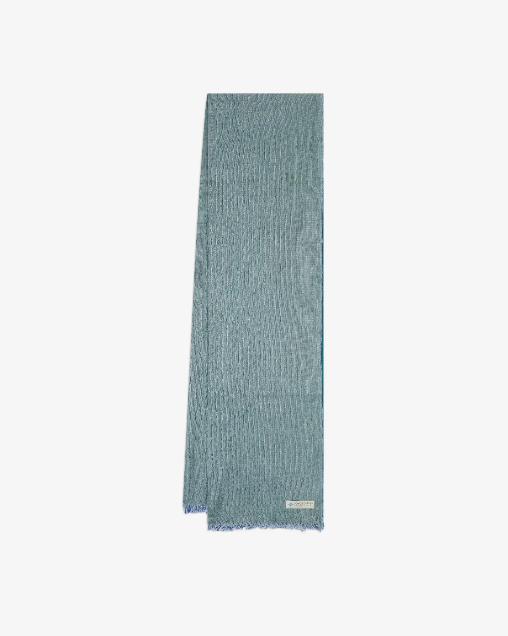 Cotton Scarf in Blue & Green - The Saunders