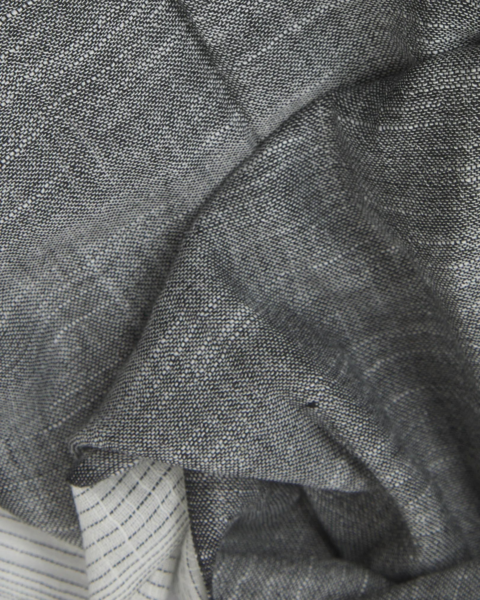 Cotton Scarf in Grey & White - The Bonington