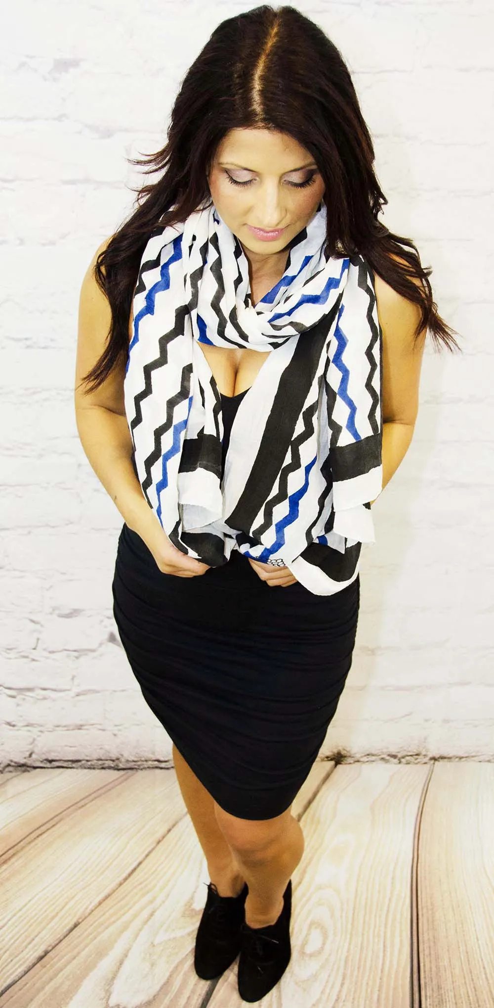 Cotton Silk Scarf | Geri White