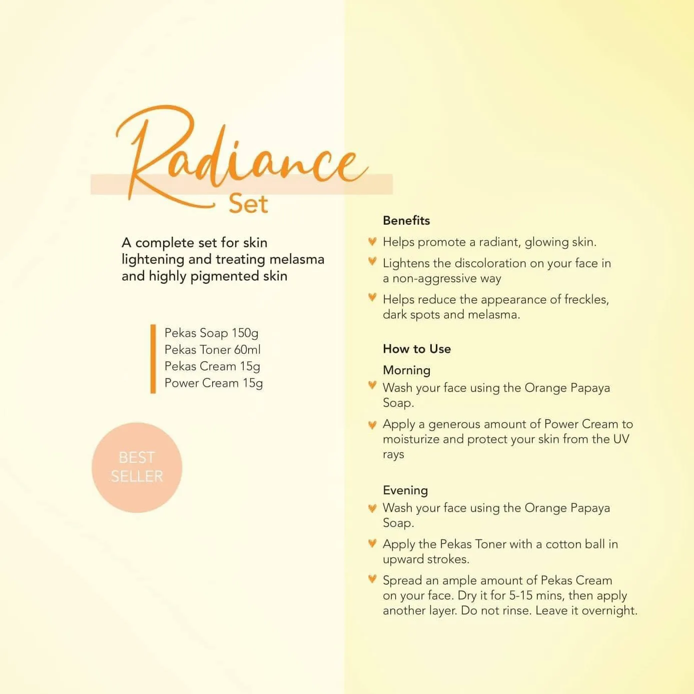 Crystal Infinity Radiance Set (Anti Melasma)