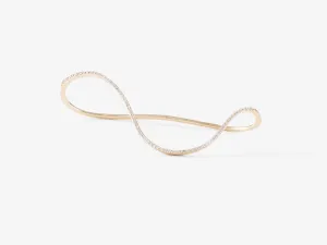 Curved Diamond Pavé Palm Cuff