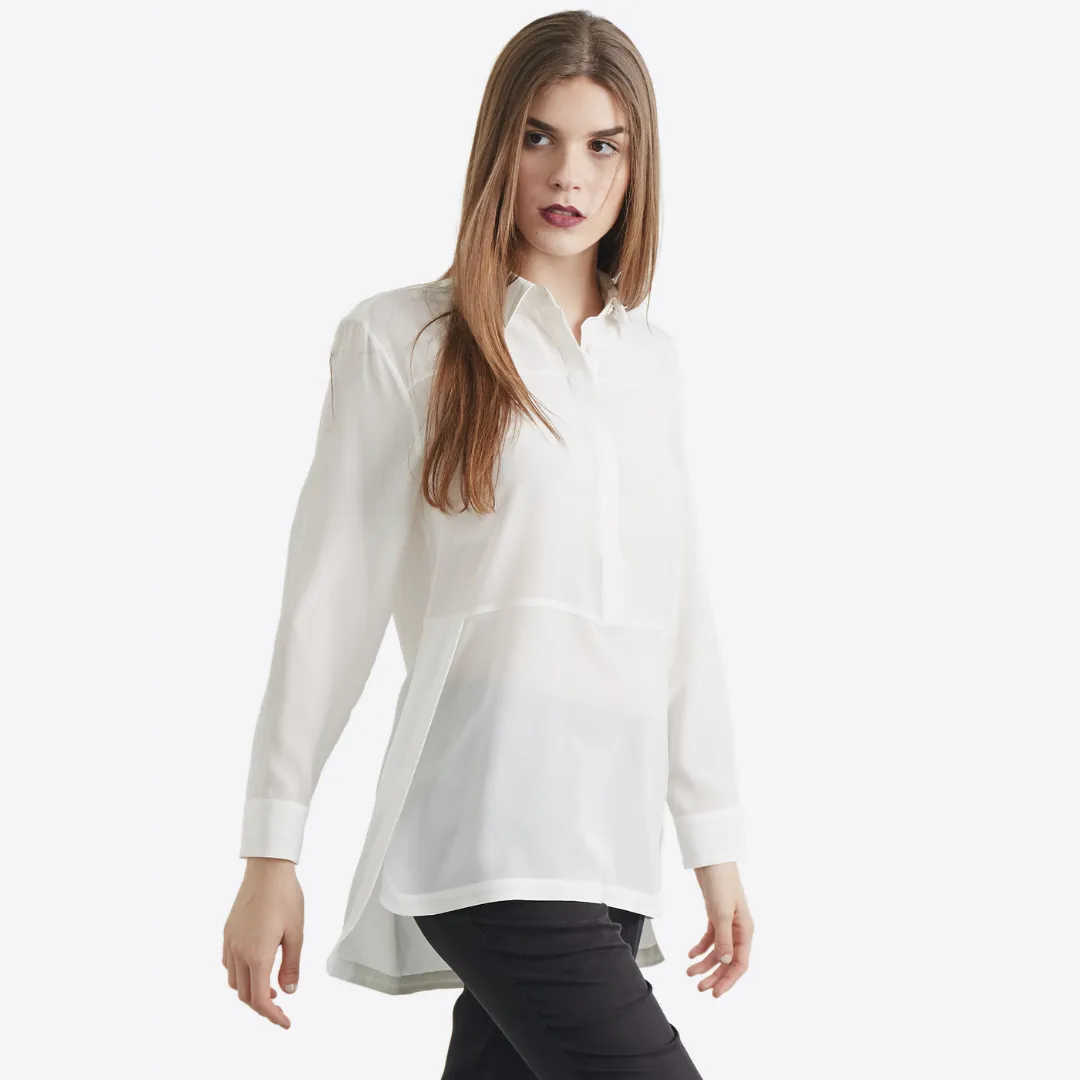 Cynthia Paneled Button Up