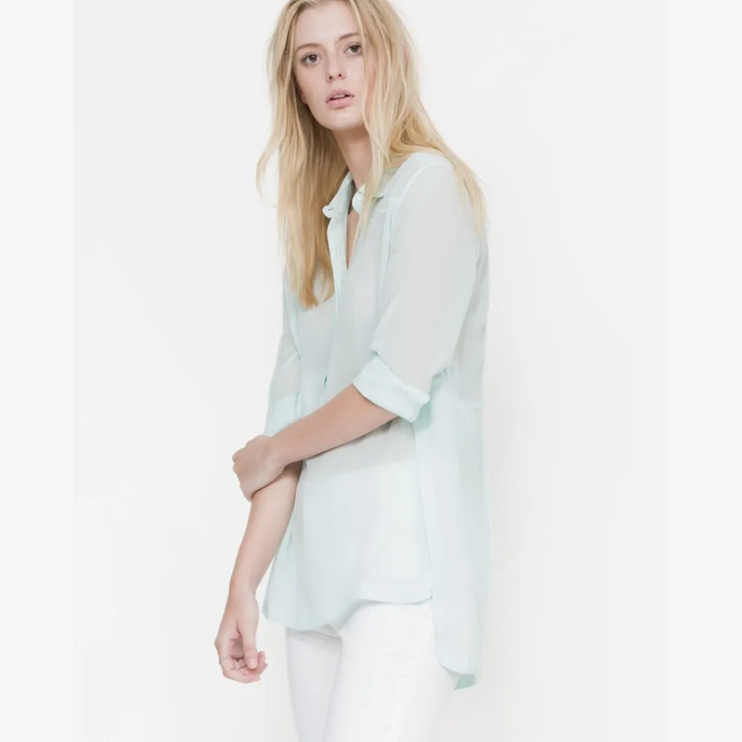 Cynthia Paneled Button Up