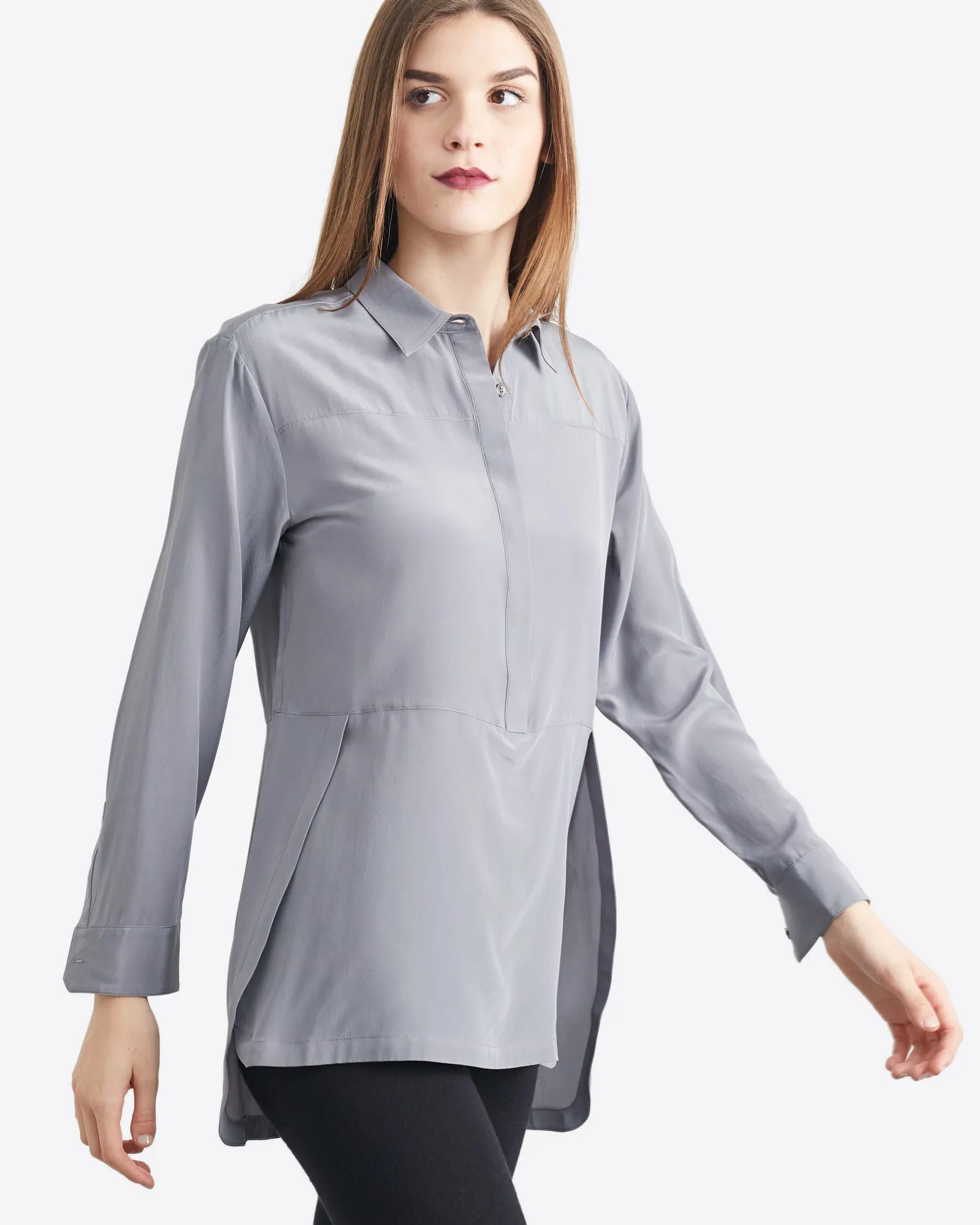 Cynthia Paneled Button Up
