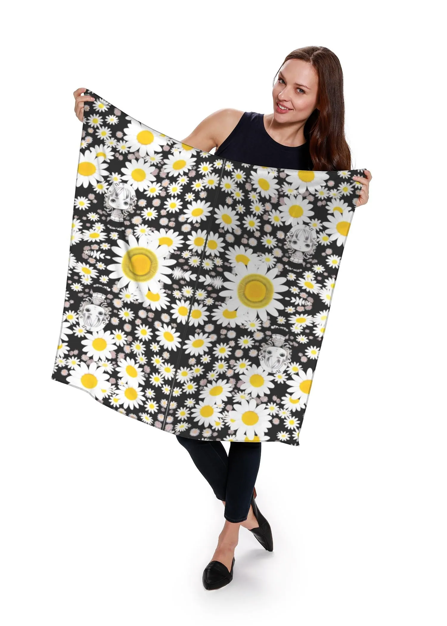daisies and girl