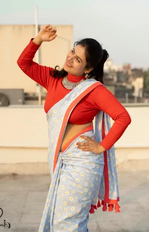 Daisy Printed Quirky Saree