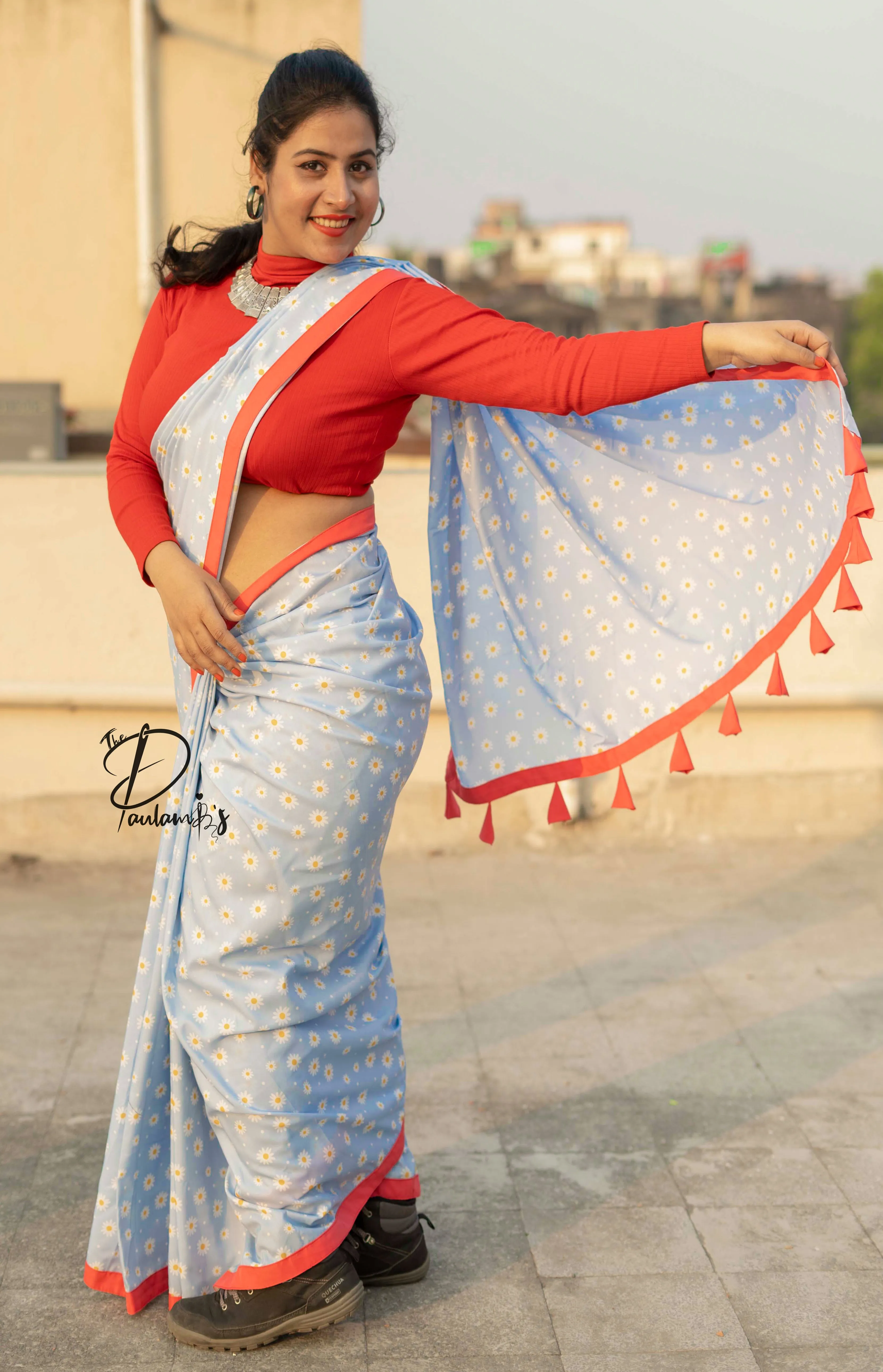 Daisy Printed Quirky Saree