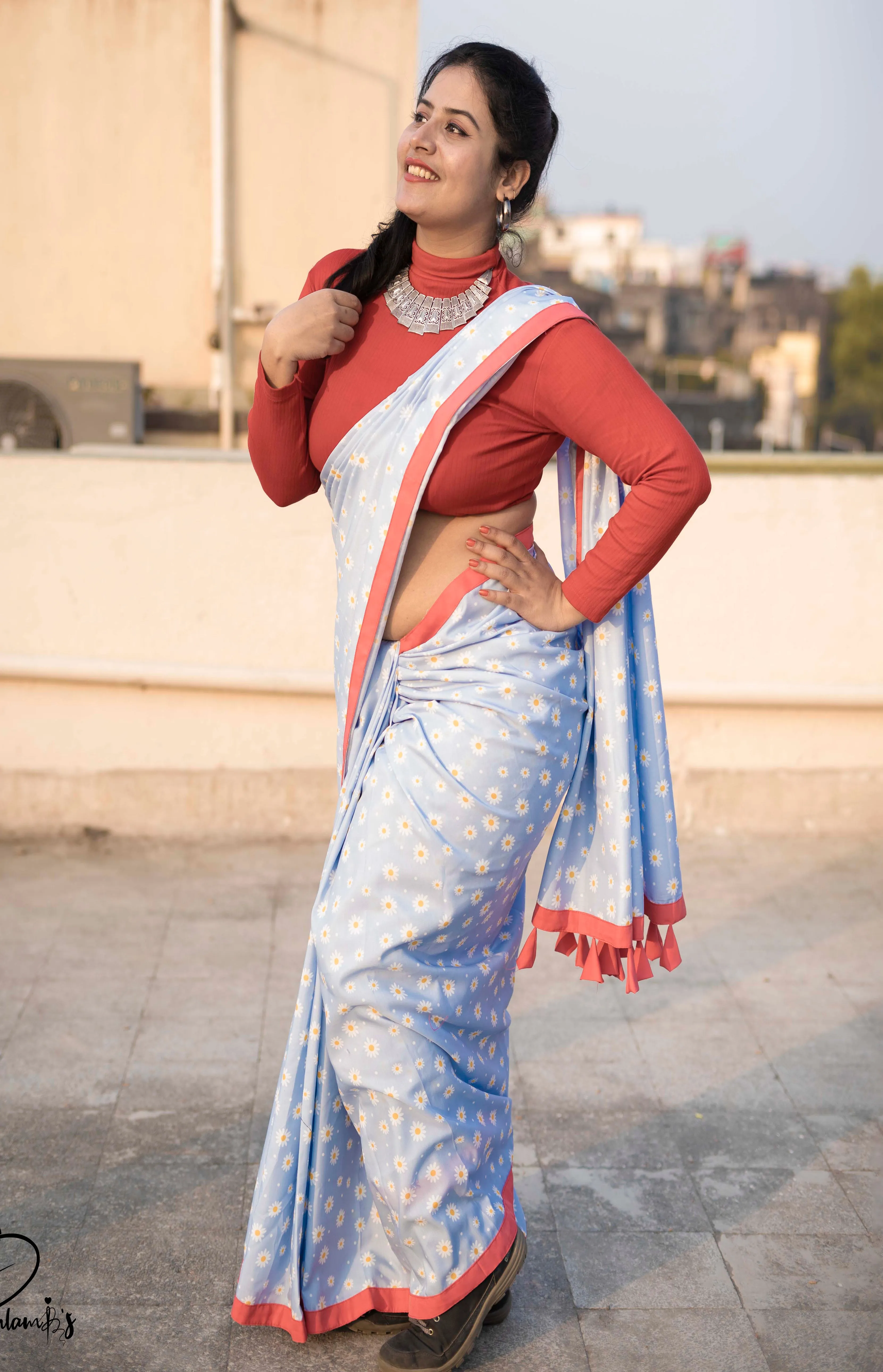 Daisy Printed Quirky Saree