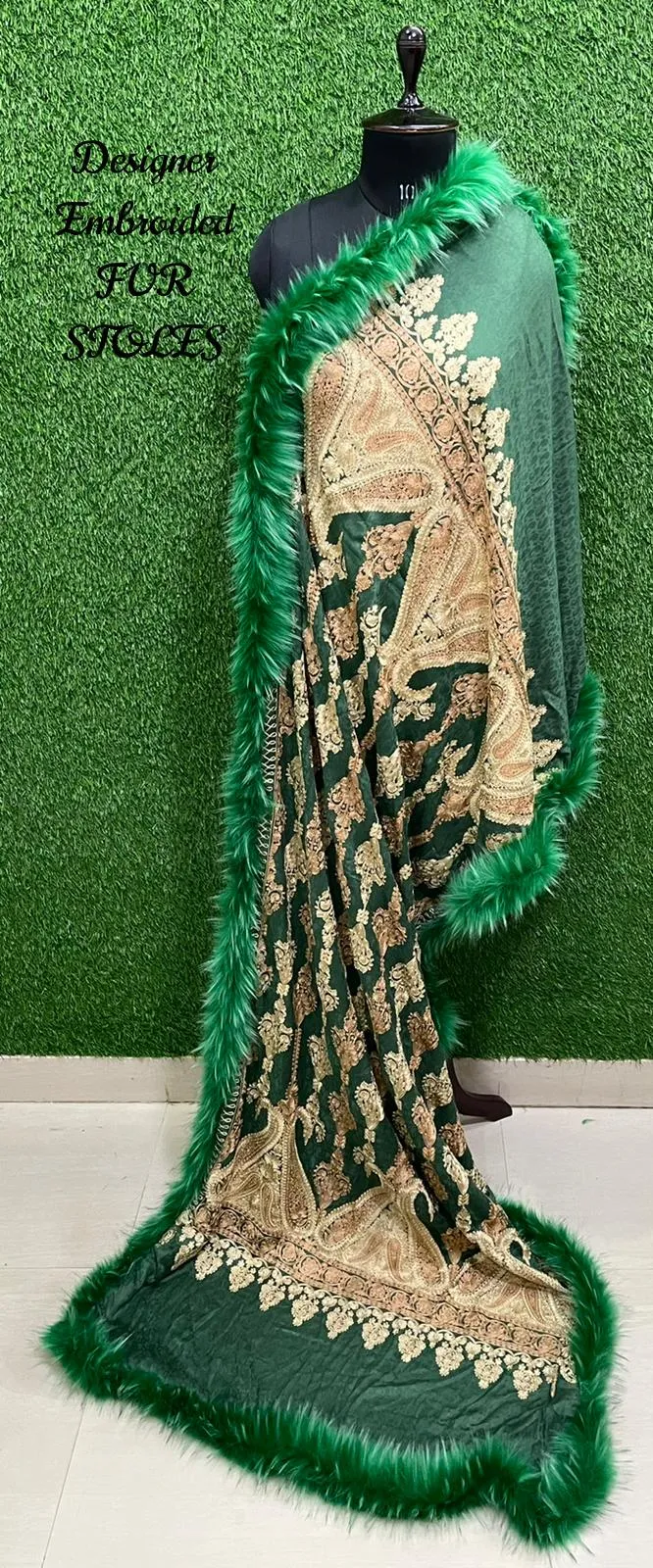 Designer Embroidered Pashmina Stoles
