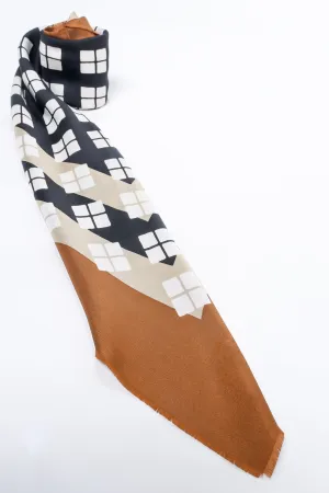 Diamond Block Window Pane Scarf