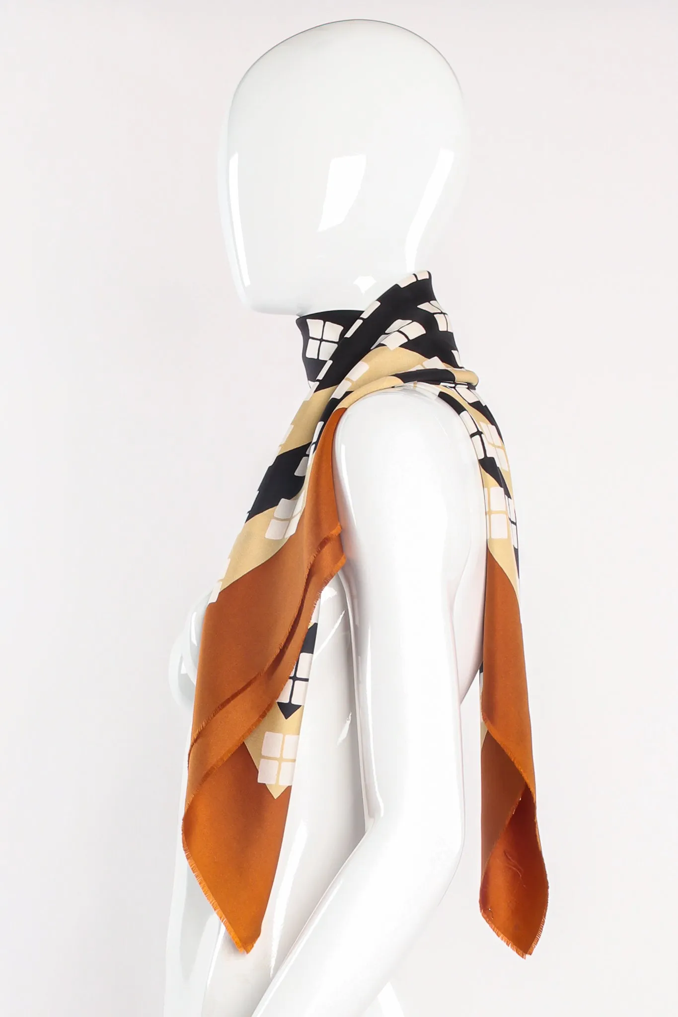 Diamond Block Window Pane Scarf