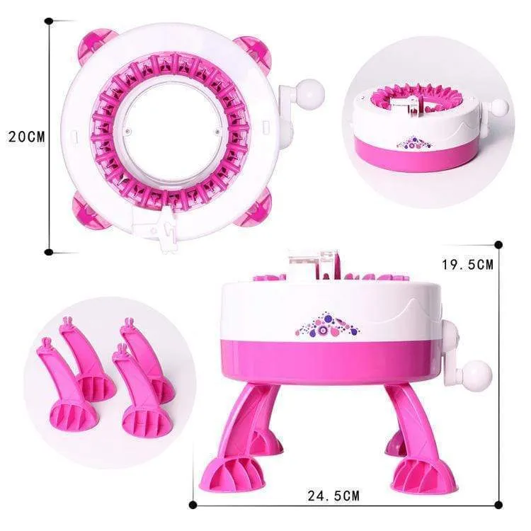 DIY kid knitted machine toy