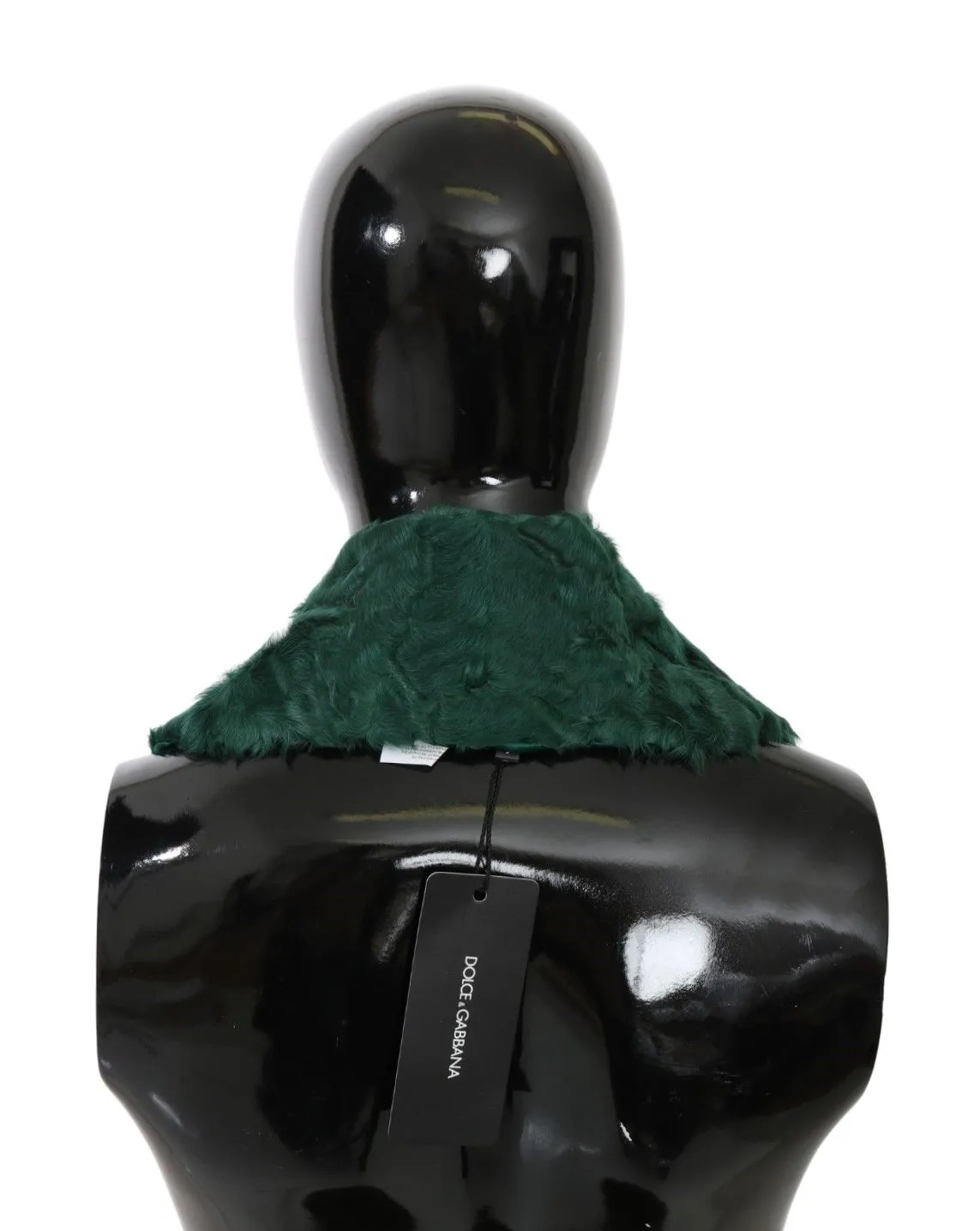 Dolce & Gabbana Elegant Lambskin Fur Scarf In Lush Green