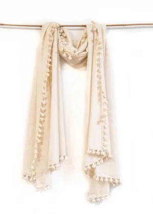 Dupatta Noor Shawl, White