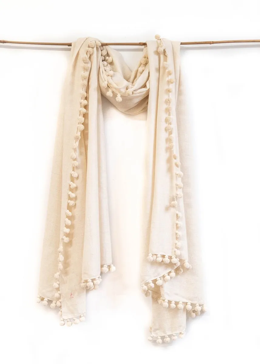 Dupatta Noor Shawl, White