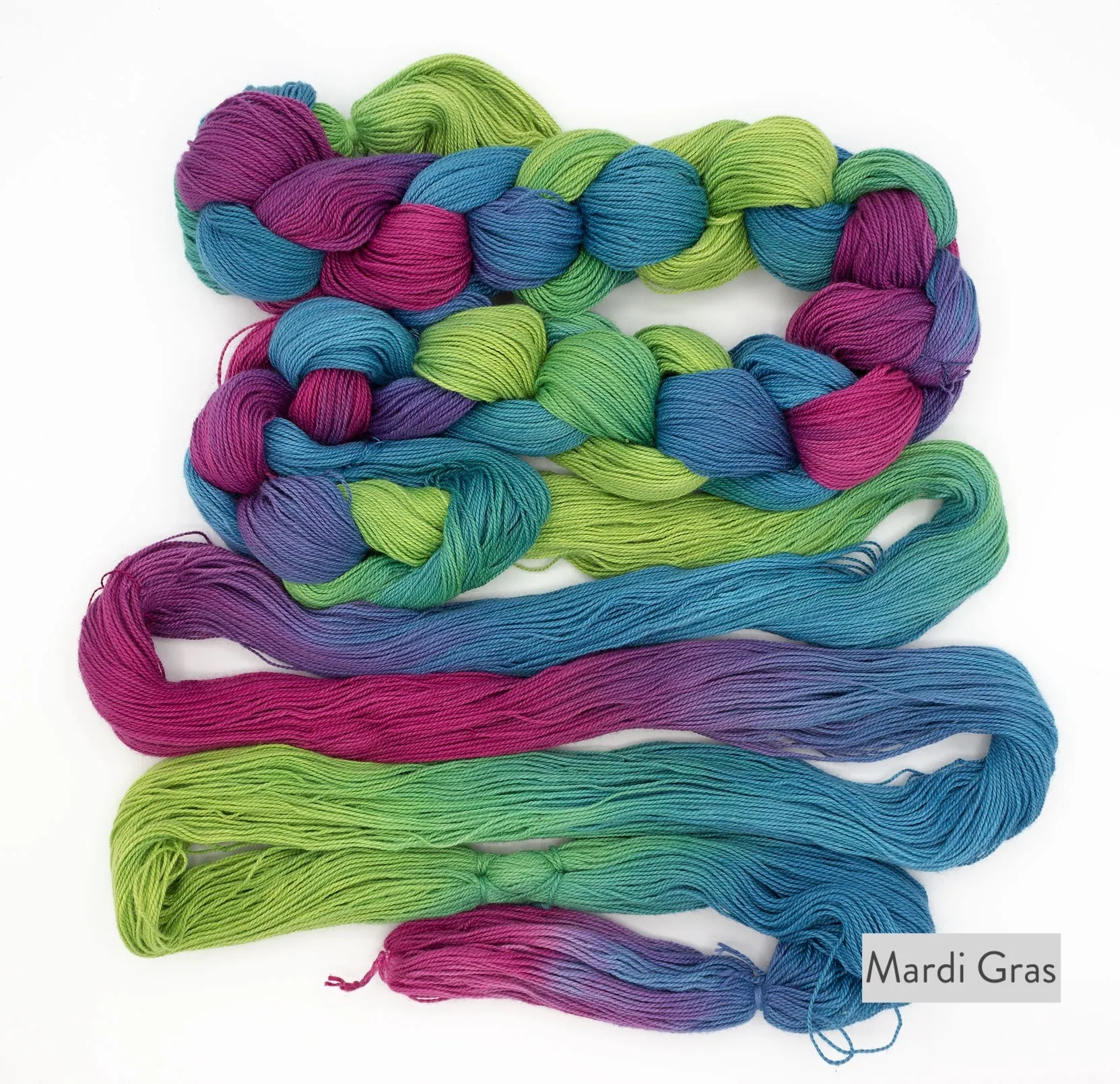 DYED-TO-ORDER 8/2 Hand-Painted Ringspun Cotton Warp