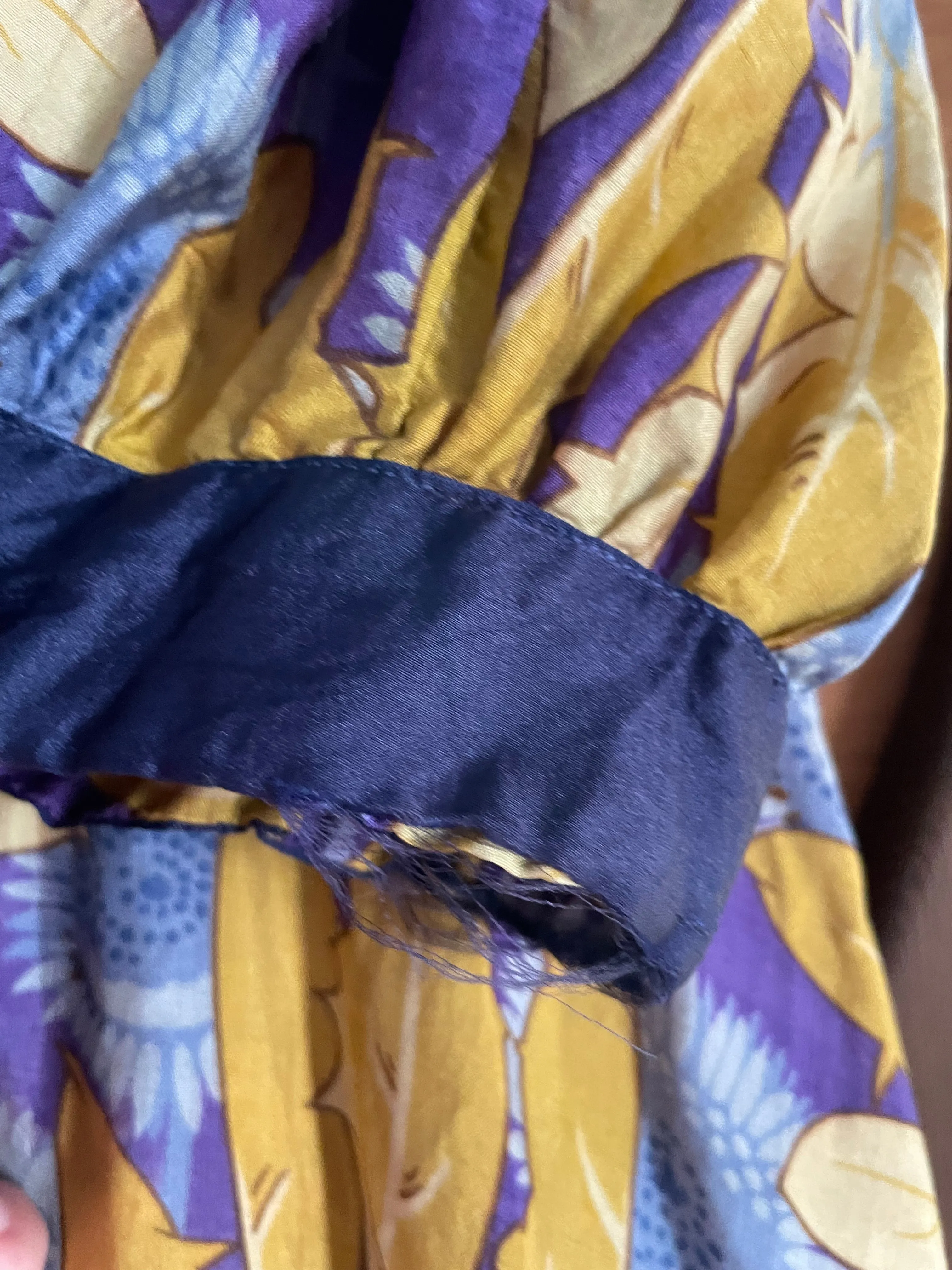 Edwardian Sunflower Silk Dress