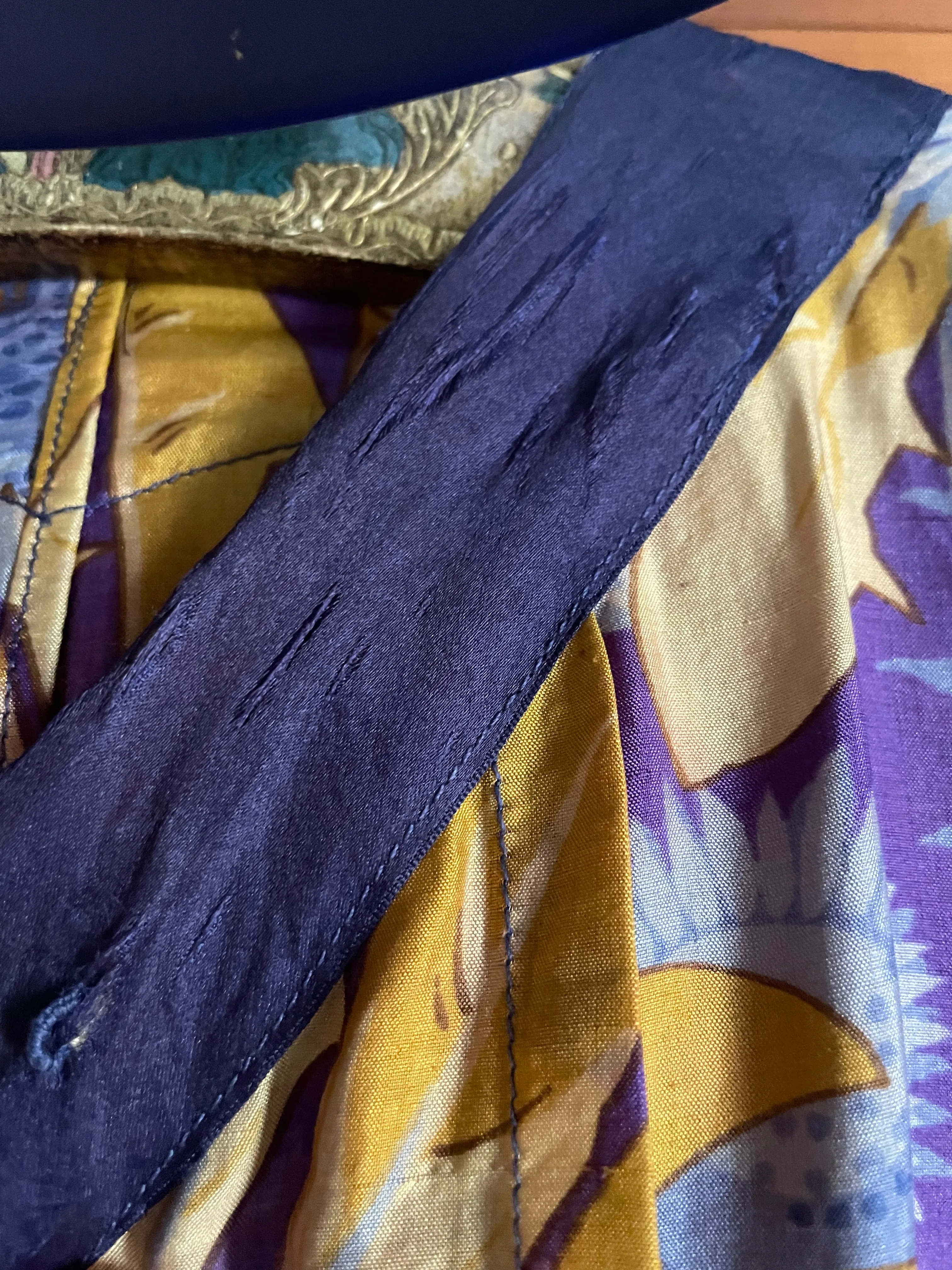 Edwardian Sunflower Silk Dress