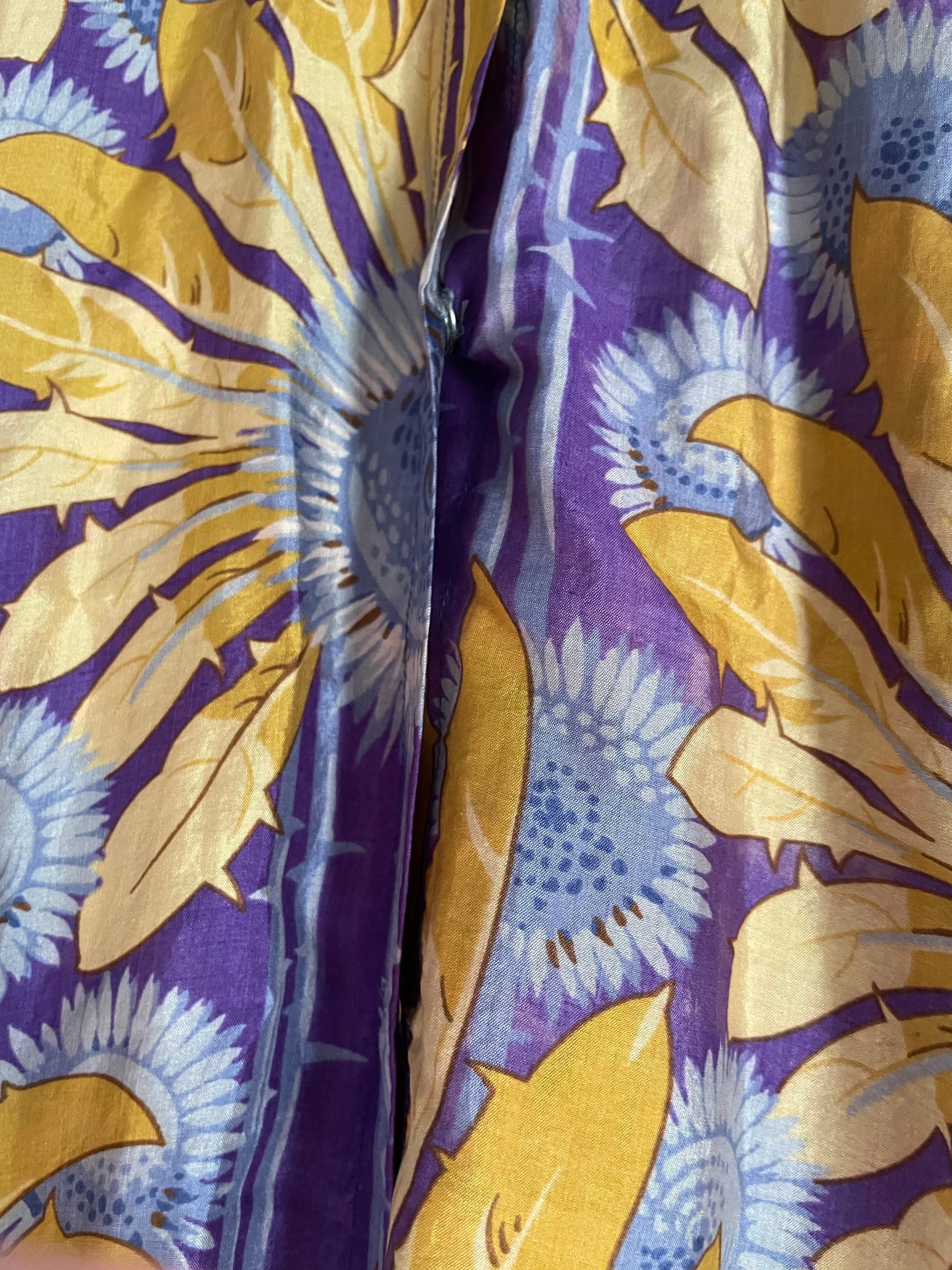 Edwardian Sunflower Silk Dress