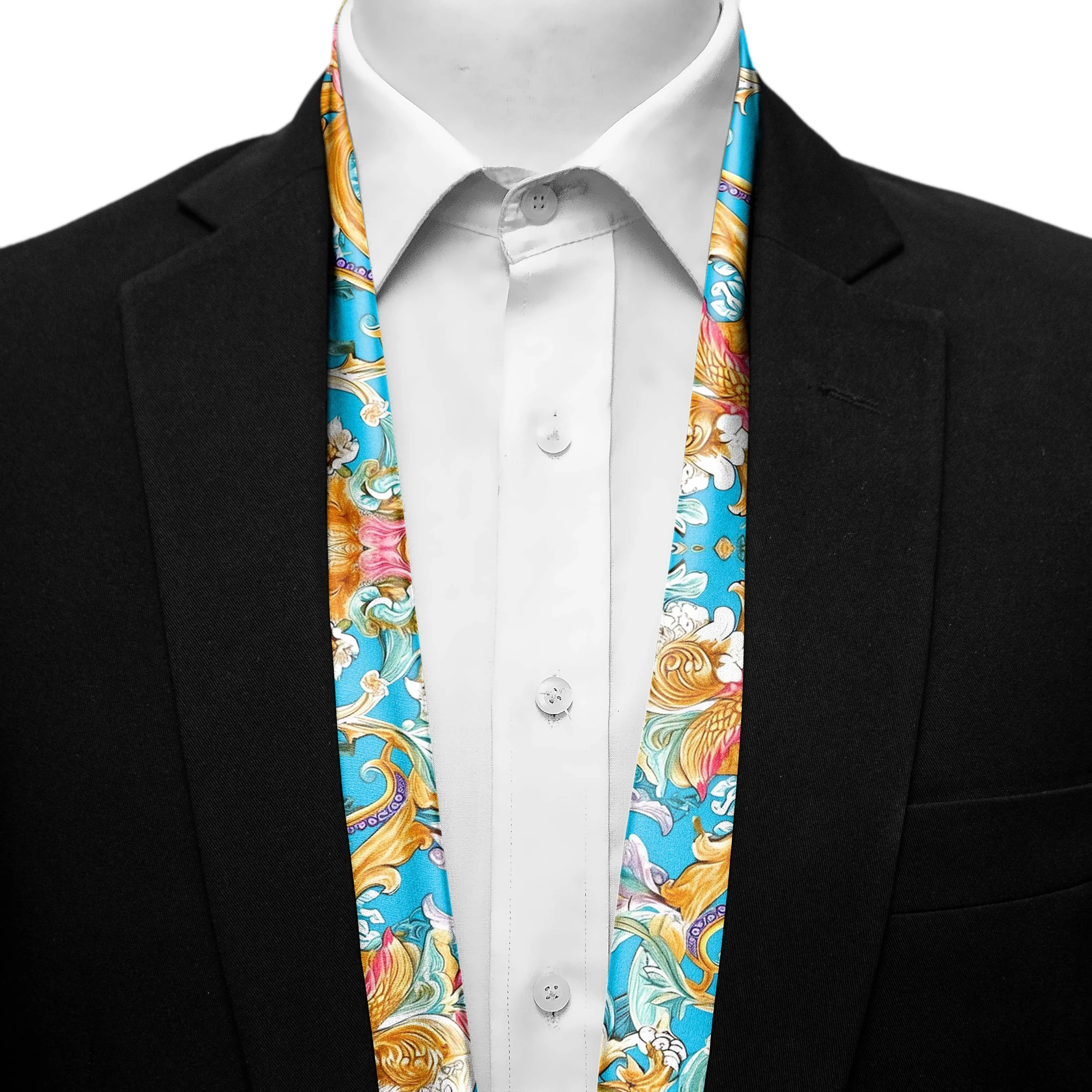 ELEGANCE COLORFUL FLORAL MEN SCARF- PREMIUM COLLECTION