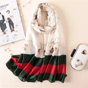Elegant Fashion Silk Scarf Shawl Wrap for Women Ladies Girls 90x180