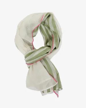 Elms and King Scarf KHAKI STRIPE