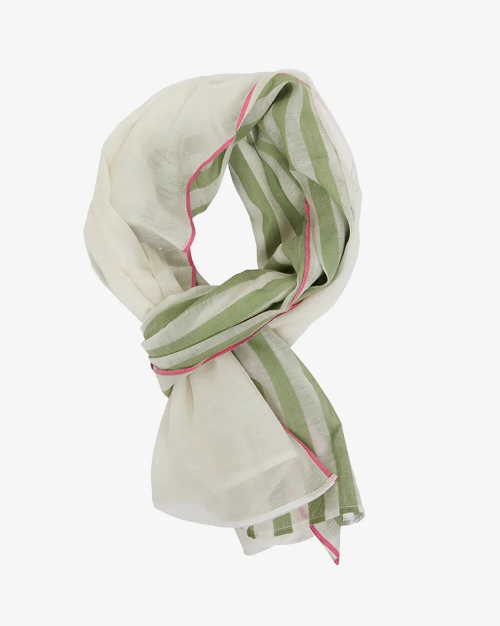 Elms and King Scarf KHAKI STRIPE
