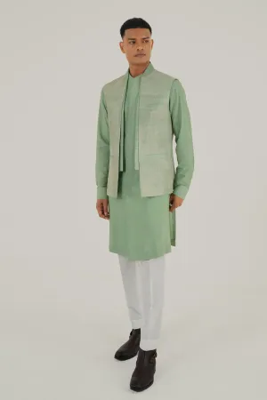 Embroidered Front Open Jawahar Jacket
