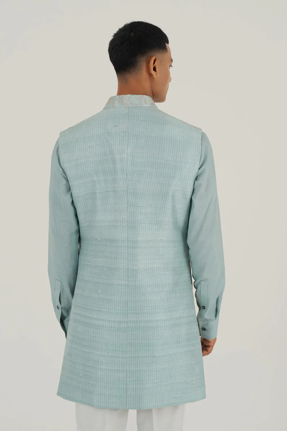 Embroidered Long Jawahar Jacket