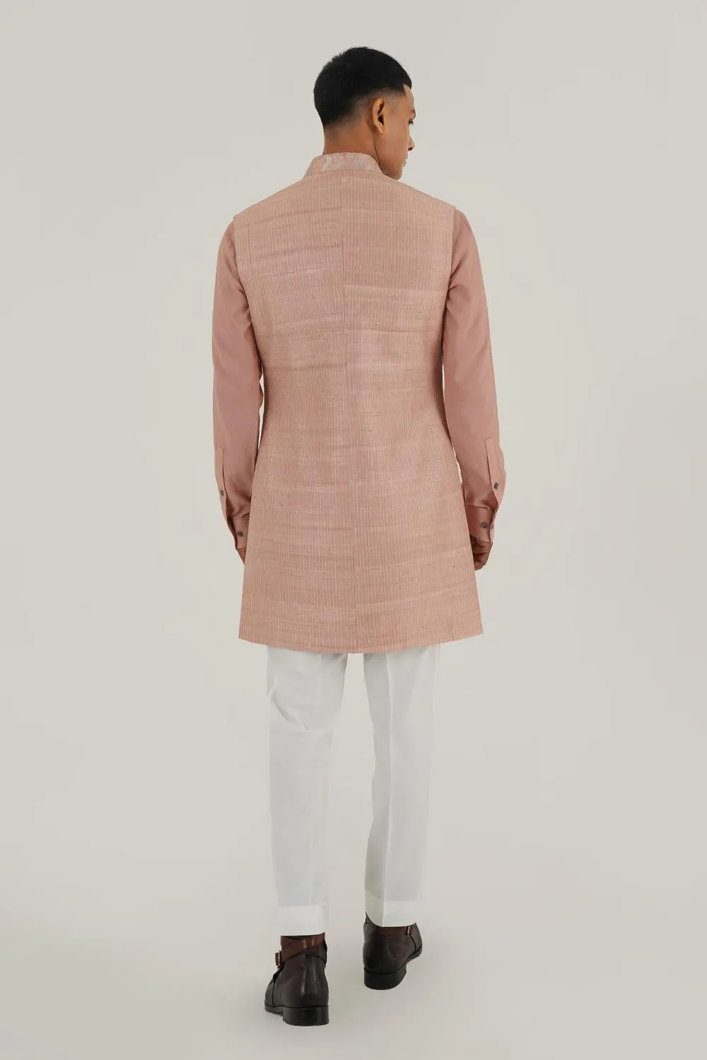 Embroidered Long Jawahar Jacket