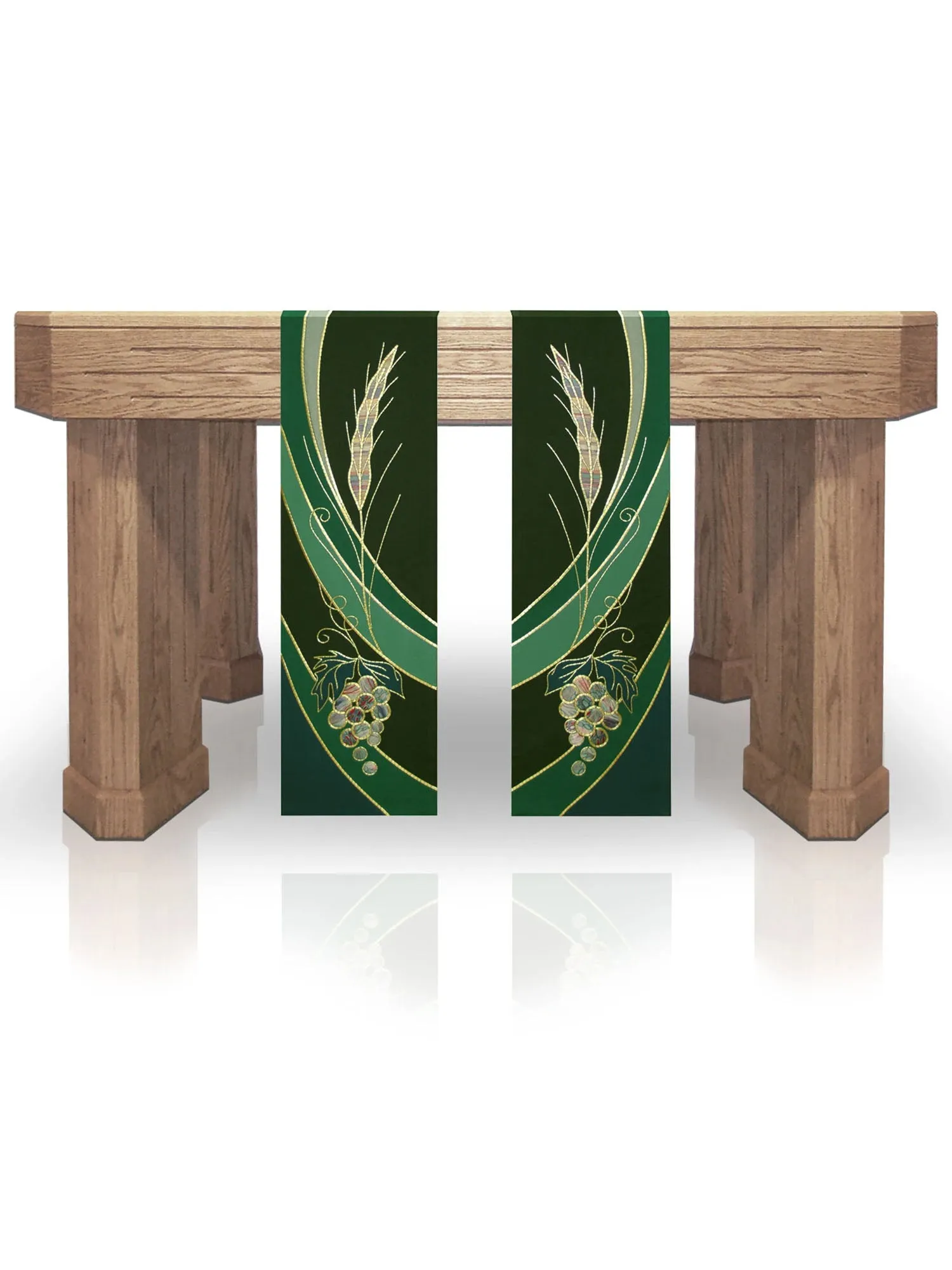 Eucharistic Green Altar Scarves (B)