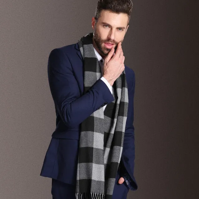 Europe Fashion Cotton Shawl Scarves Men