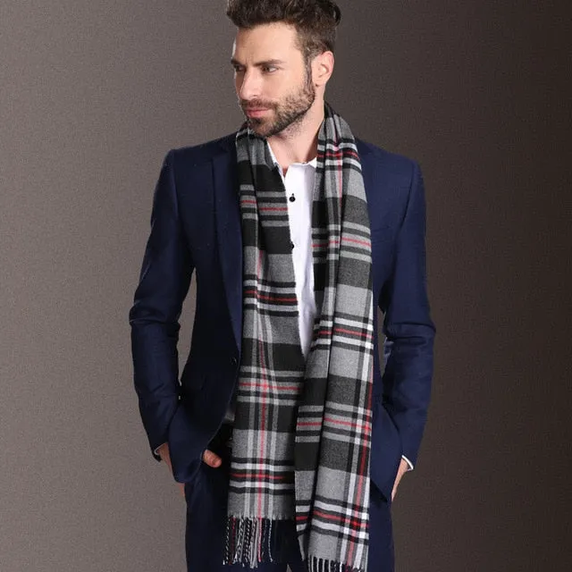 Europe Fashion Cotton Shawl Scarves Men