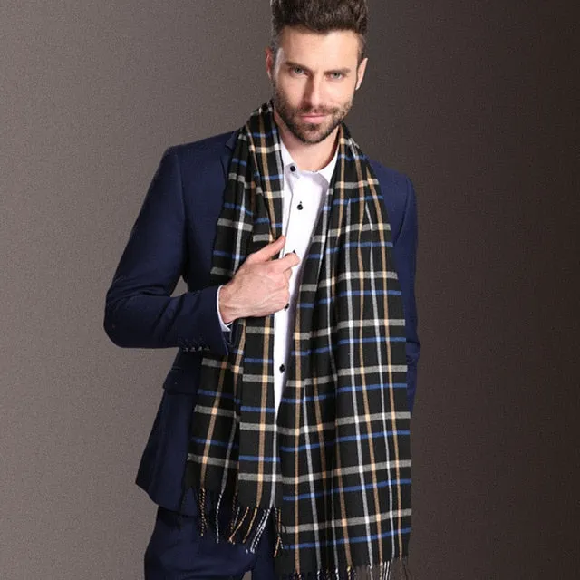 Europe Fashion Cotton Shawl Scarves Men