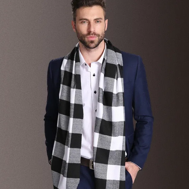 Europe Fashion Cotton Shawl Scarves Men