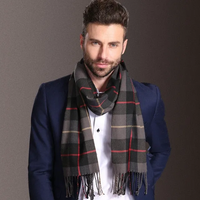 Europe Fashion Cotton Shawl Scarves Men
