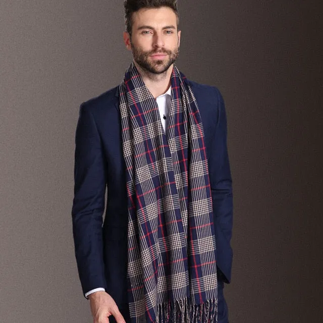 Europe Fashion Cotton Shawl Scarves Men