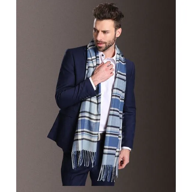 Europe Fashion Cotton Shawl Scarves Men