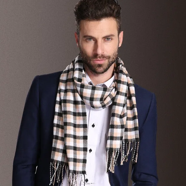 Europe Fashion Cotton Shawl Scarves Men