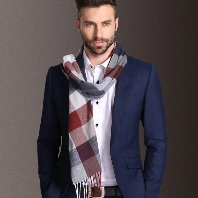 Europe Fashion Cotton Shawl Scarves Men