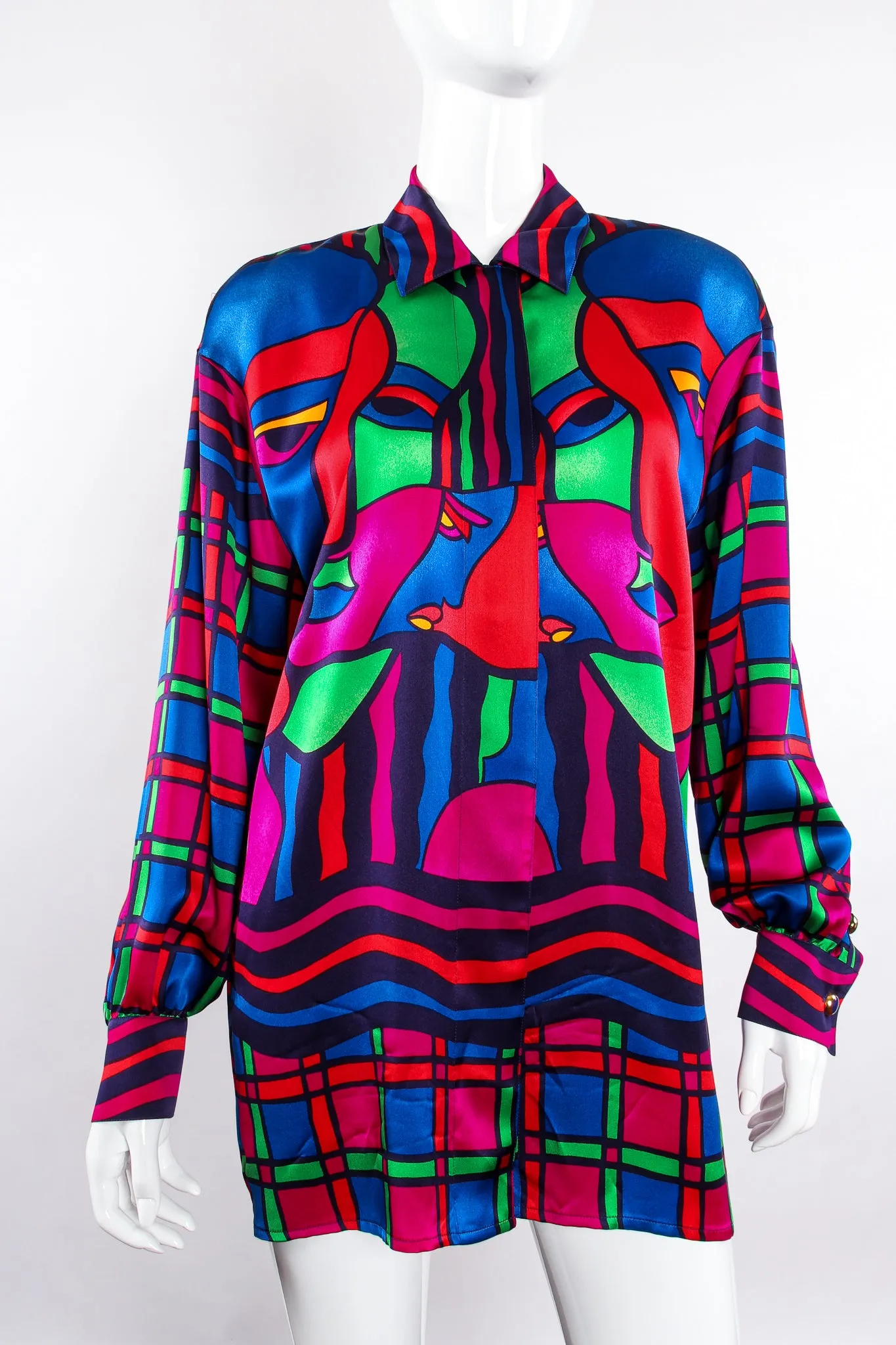 Expressionist Portrait Print Shirt