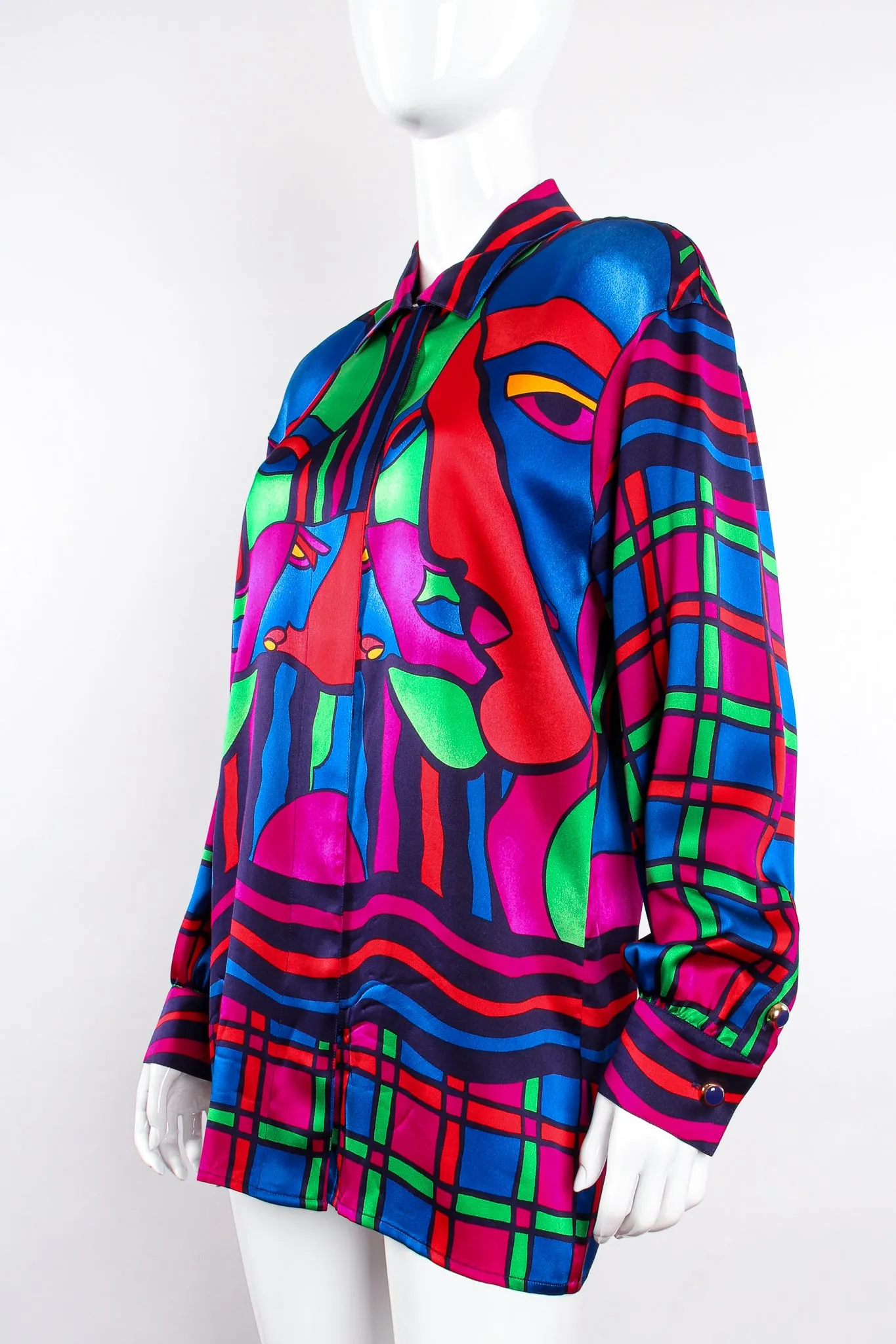 Expressionist Portrait Print Shirt
