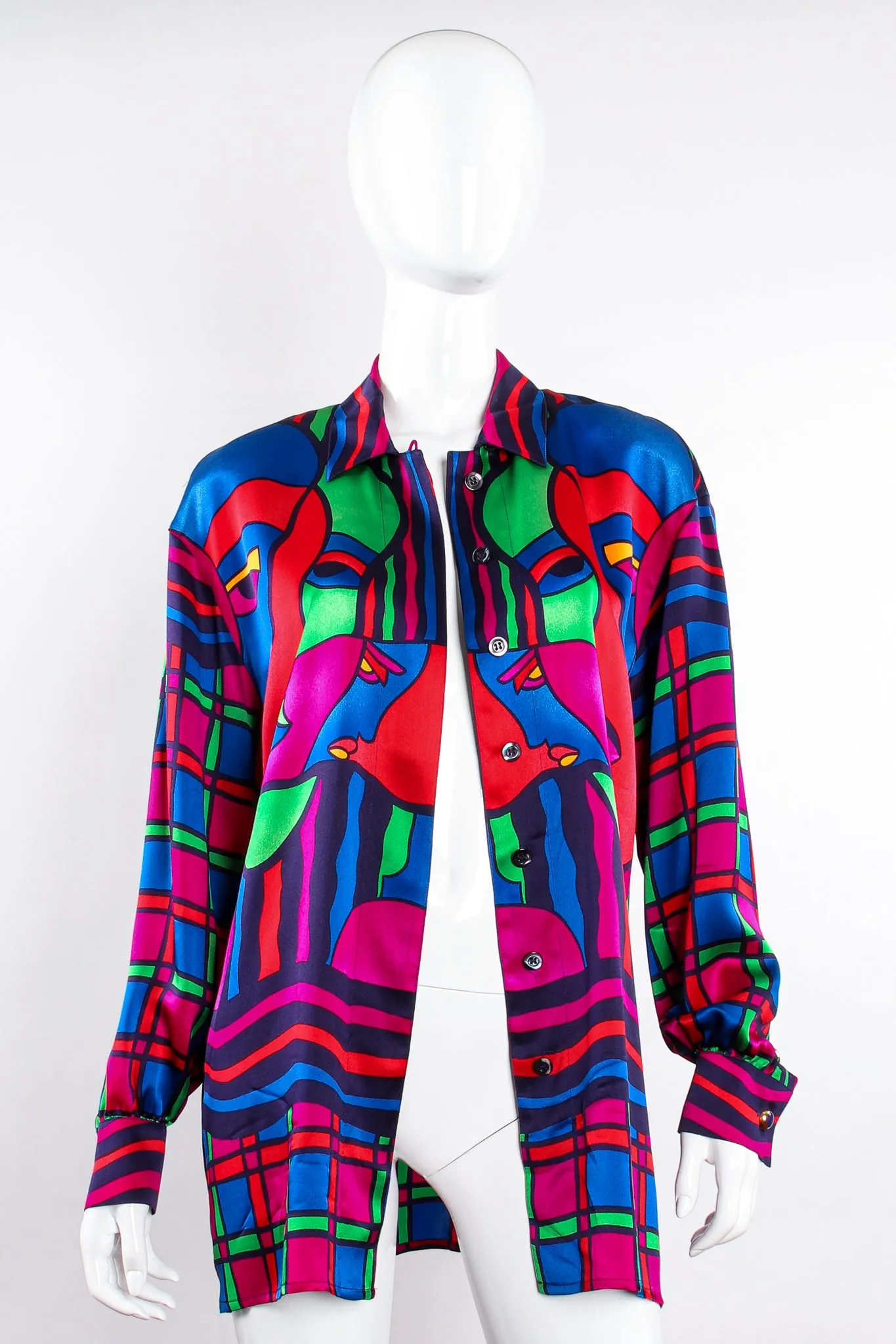 Expressionist Portrait Print Shirt