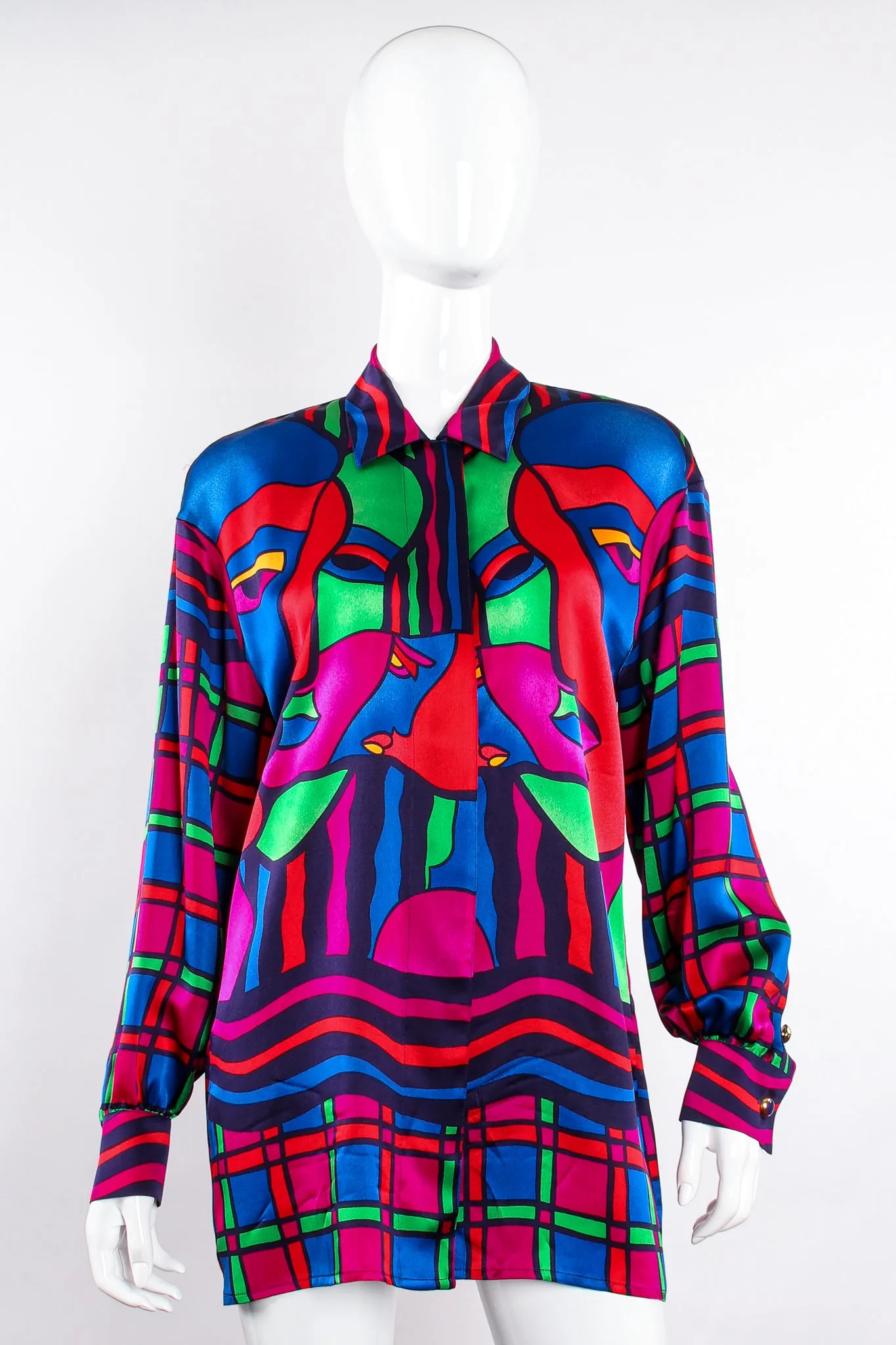 Expressionist Portrait Print Shirt