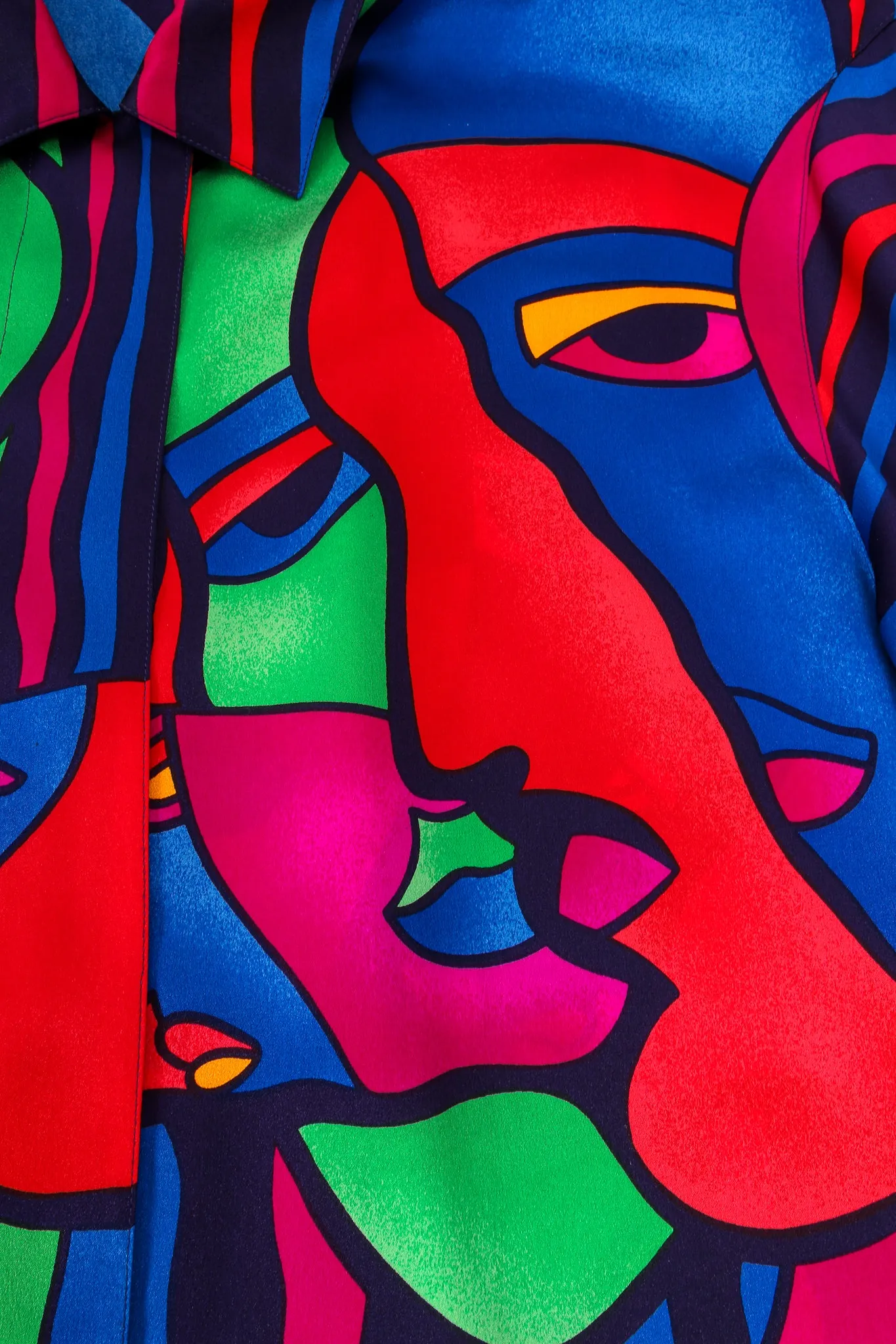 Expressionist Portrait Print Shirt