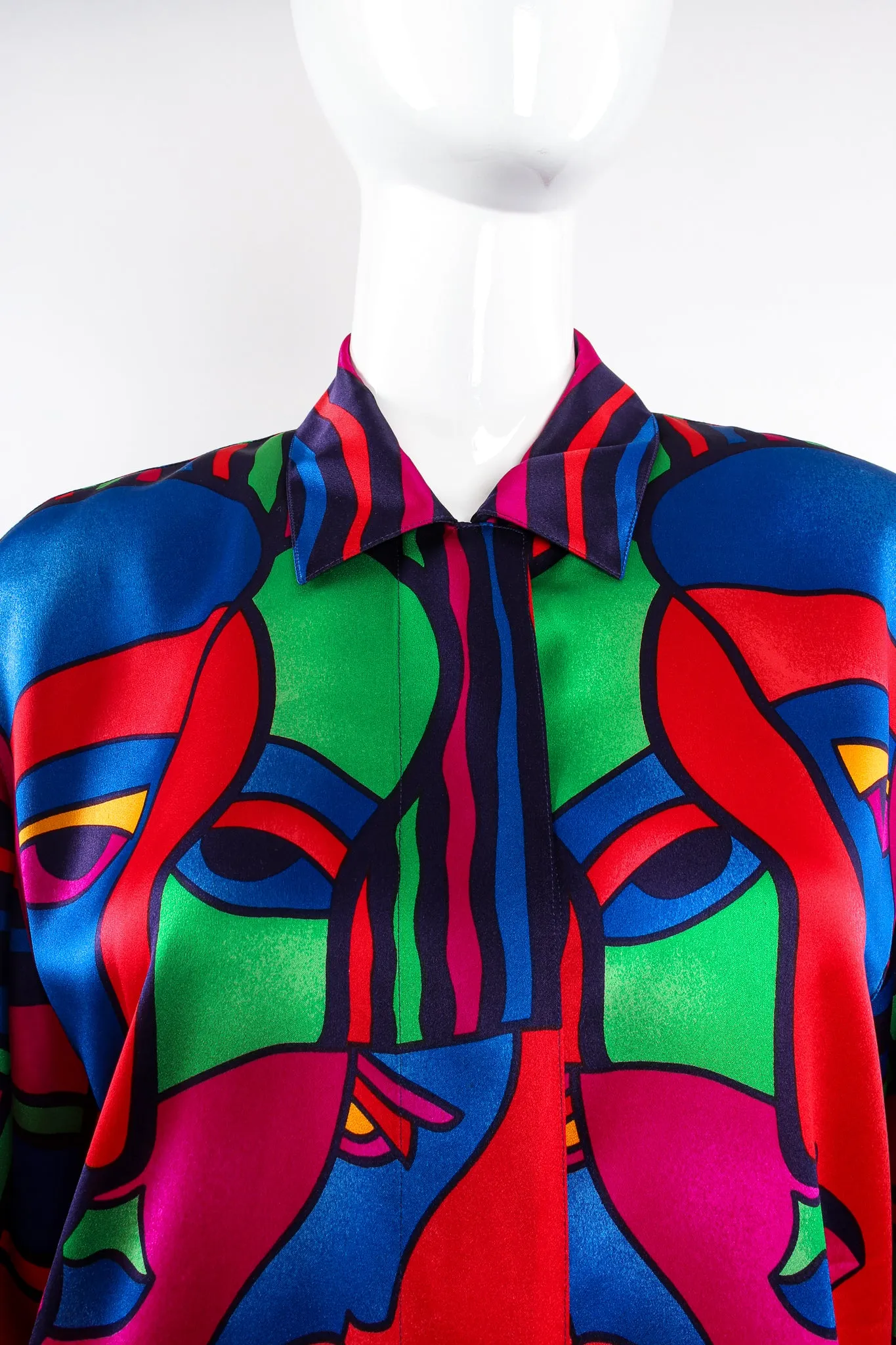Expressionist Portrait Print Shirt