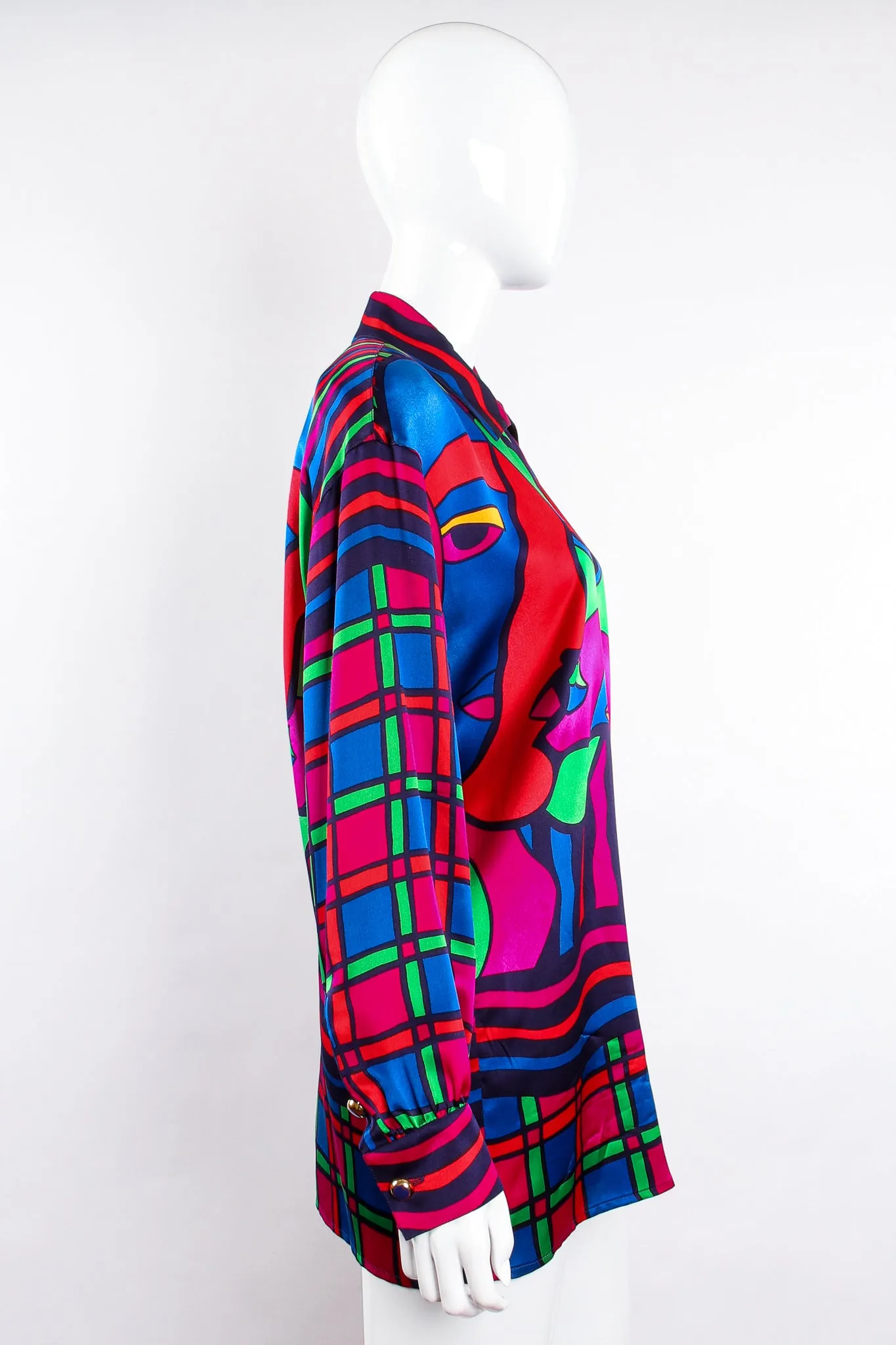 Expressionist Portrait Print Shirt