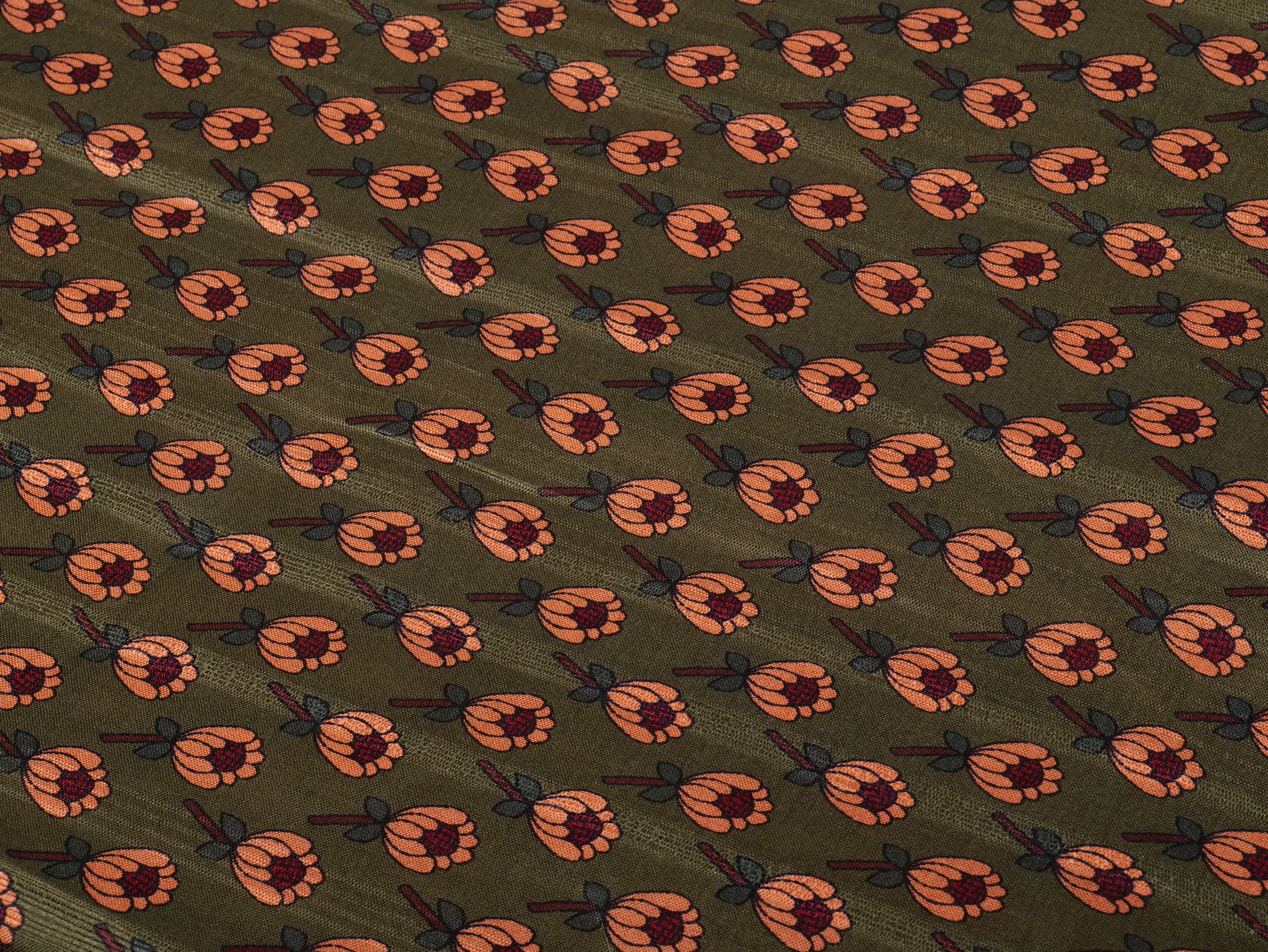 Exquisite Floral Motif Silk Saree with Peacock Design
