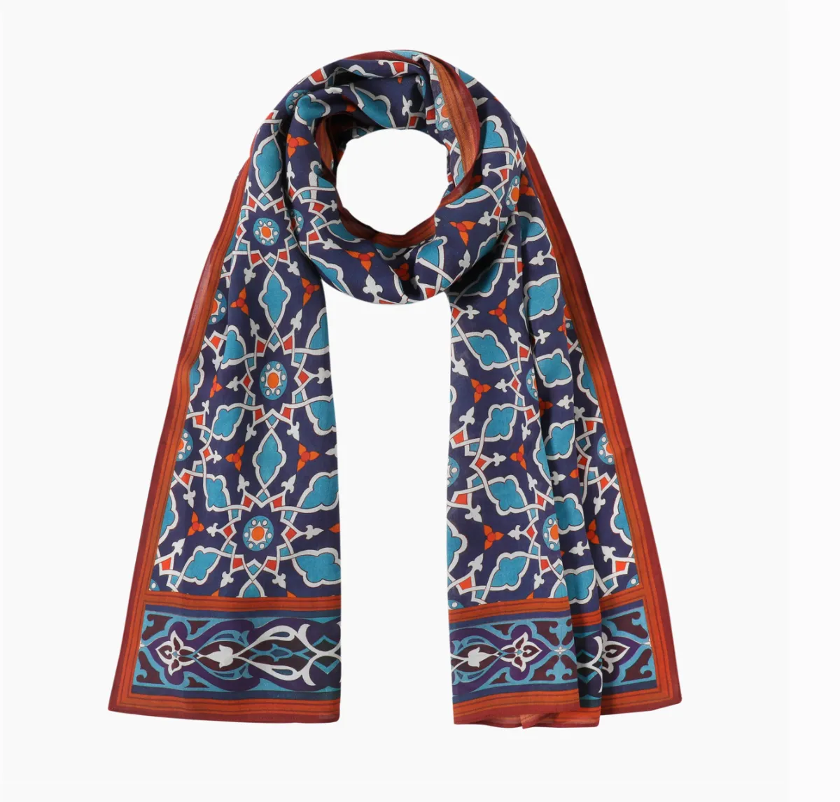 Farabi Scarf - Blue & White